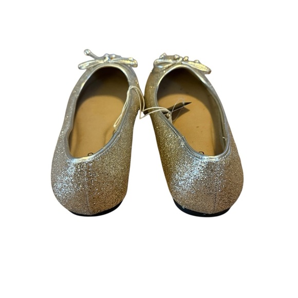 Torrid Gold Glitter Ballet Flat Size 10.5 (WW) - Picture 3 of 7